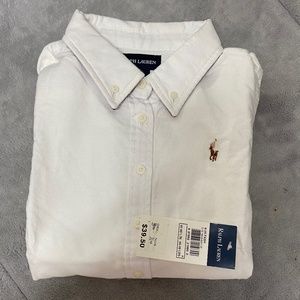 NWT White Button Down White Size 6